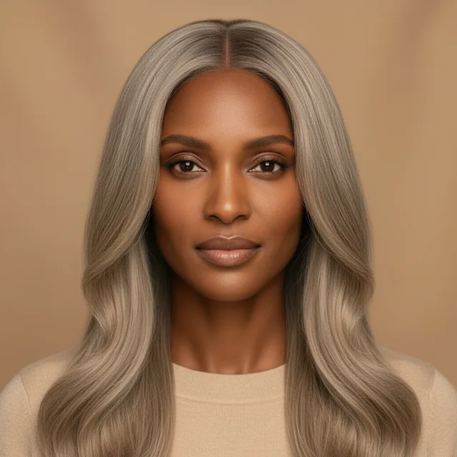 Ash Blonde на модели: глубокая кожа