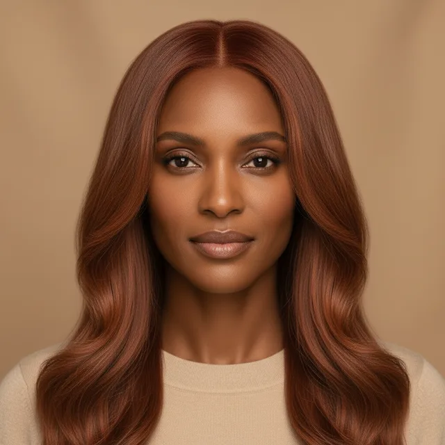 Burnt Sienna на модели: глубокая кожа