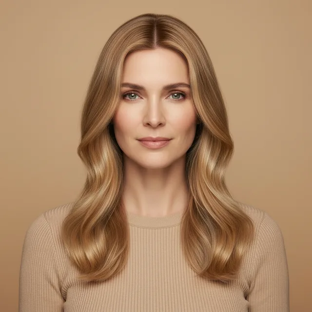 Butter-Gold Blonde на модели: светлая кожа