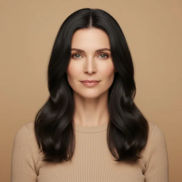 Soft Black на модели: светлая кожа
