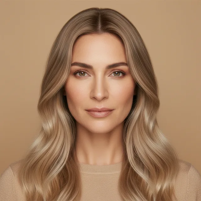 Champagne Blonde на модели: средняя кожа