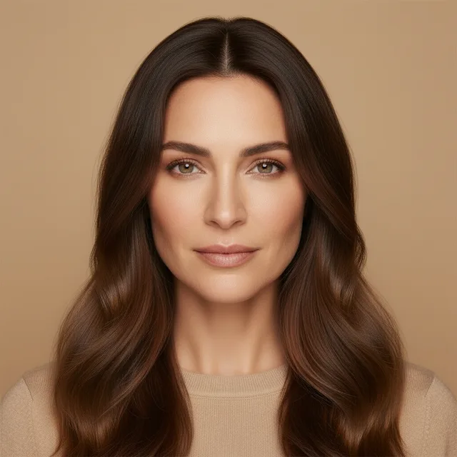 Suede Brunette на модели